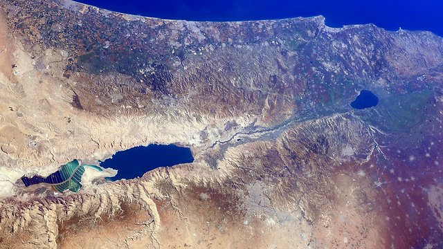 Israel from space (Photo: Barry Wilmore) (Photo: Barry Wilmore)
