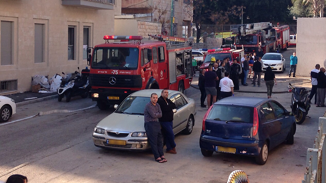 זירת האירוע ביפו (צילום: מחמוד עביד תיעוד מבצעי מד"א) (צילום: מחמוד עביד תיעוד מבצעי מד