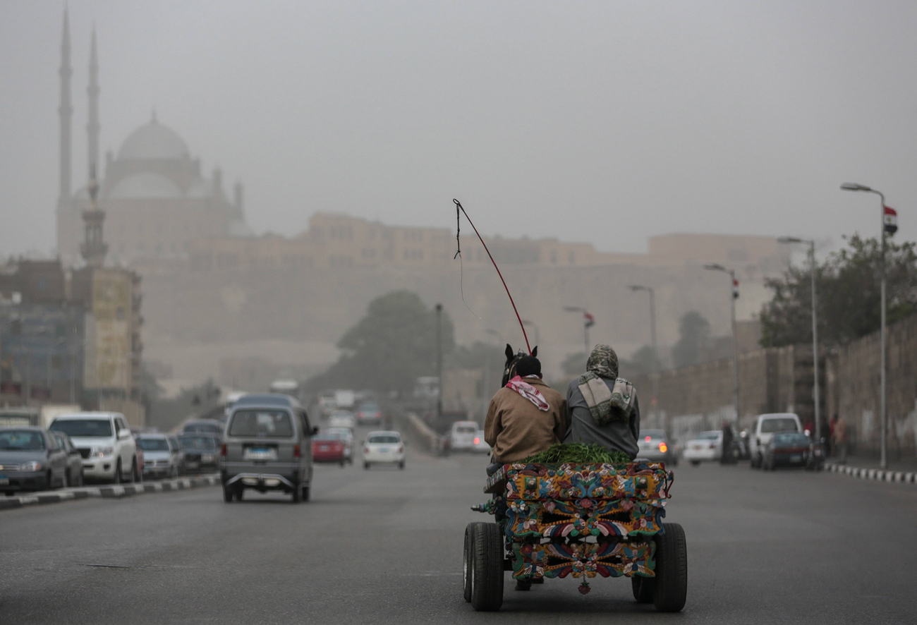 Haze goes as far as Cairo, Egypt (Photo: AP)