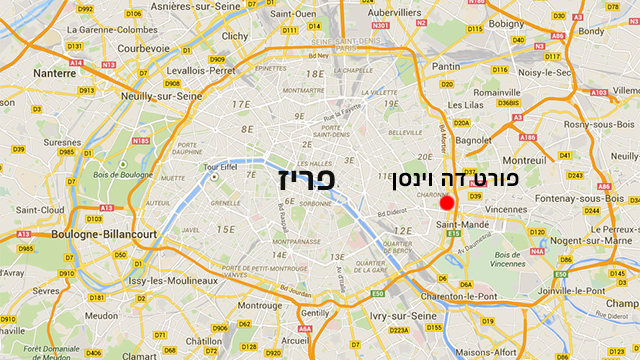 מיקום המכולת הכשרה במזרח פריז (צילום: google maps) (צילום: google maps)