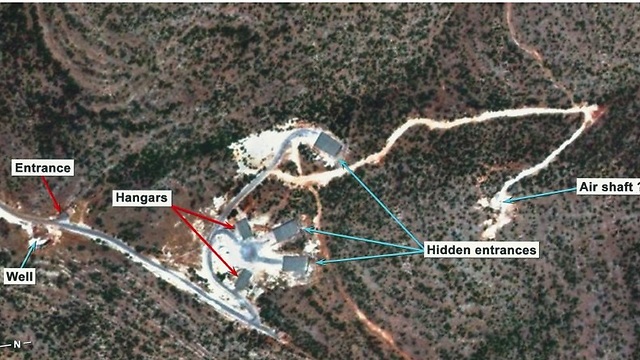 האזור שבו לטענת "דר שפיגל" הוקם כור גרעיני תת-קרקעי ()