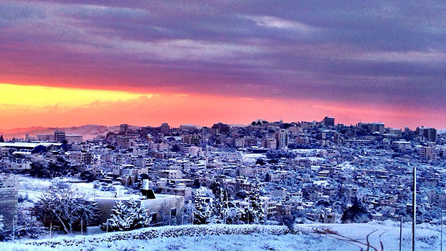 Snow over Beit Jala near Hebron (Photo: Dafna Sulimani)