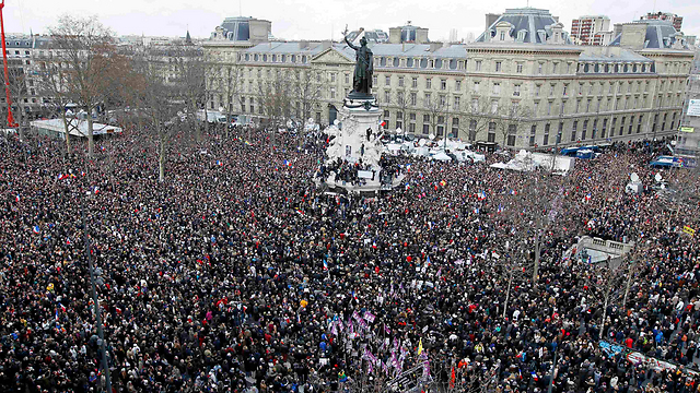 Over a million people participated in the silent march in Paris on Sunday. (Photo: Reuters)