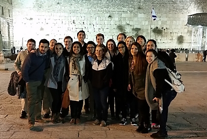 American campus leaders at the Western Wall (Photo: ADL)