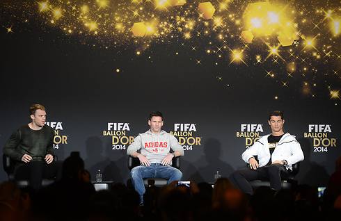 שלישי רק לרונאלדו ומסי בכדור הזהב של 2014. נוייר (צילום: AFP) (צילום: AFP)