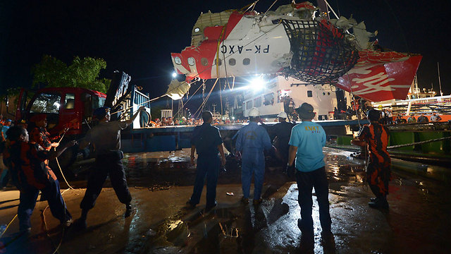 זנב המטוס שנמצא בסוף השבוע (צילום: AFP  ) (צילום: AFP  )
