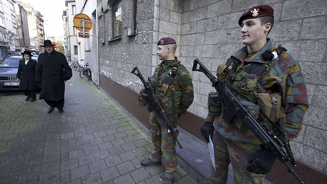 Soldiers in Antwerp. (Photo: AFP)