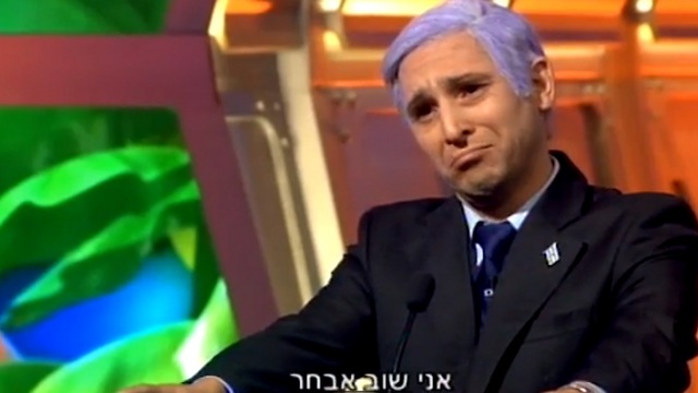 Netanyahu impersonator on Israeli satire show 'Eretz Nehederet'