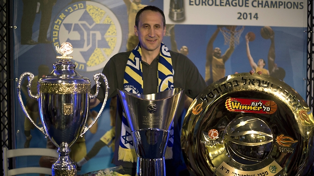 Blatt with Euroleague trophies. (Photo: Associated Press)