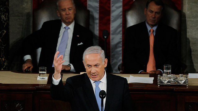Netanyahu speaking at the US Congress in 2011 (Photo: Reuters)