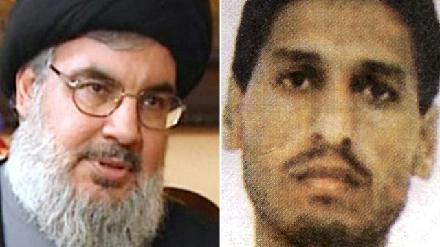 Hassan Nasrallah and Mohammed Deif (Photo: AFP)