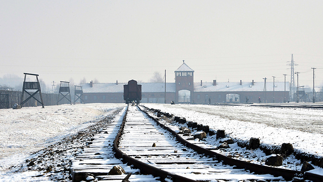 The railroad tracks leading to Auschwitz (Photo credit: AFP)