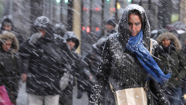 קר ומושלג. ניו יורק (צילום: AP) (צילום: AP)