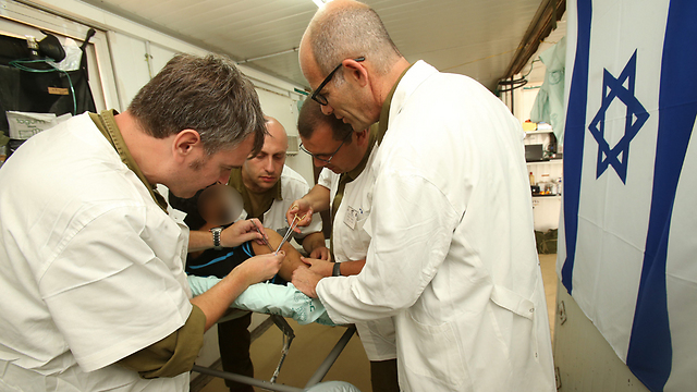 IDF field hospital in Golan Heights (Archive photo: Elad Gershgoren) (Photo: Elad Gershgoren)