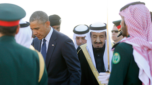 מלך סעודיה סלמאן ונשיא ארה"ב אובמה. ארכיון (צילום: רויטרס) (צילום: רויטרס)