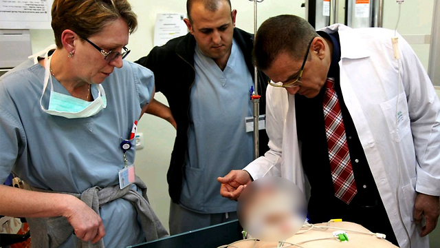 הפצועים בבית החולים 'זיו' בצפת (צילום: המרכז הרפואי זיו) (צילום: המרכז הרפואי זיו)