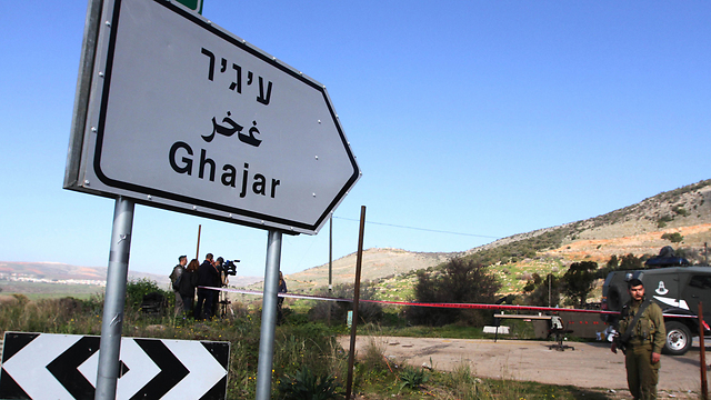 כאן התגוררו הנאשמים. הכפר רג'ר שבגבול בין ישראל ללבנון (צילום: עידו ארז) (צילום: עידו ארז)