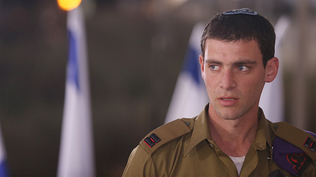 Lieutenant Eitan Fund, who went into a tunnel to try to rescue Second Lieutenant Hadar Goldin (Photo: Motti Kimchi)  