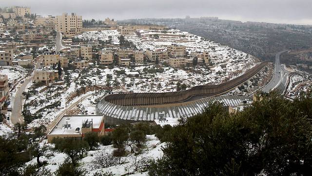 The security fence in Beit Jala (Photo: AFP/File)
