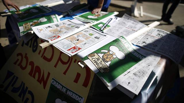 Charlie Hebdo on display (Photo: EPA)