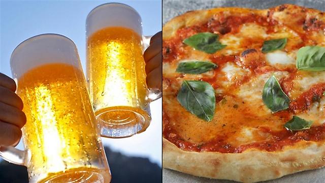 האלכוהול יפחית את ספיגת הסידן שבגבינת הפיצה ()