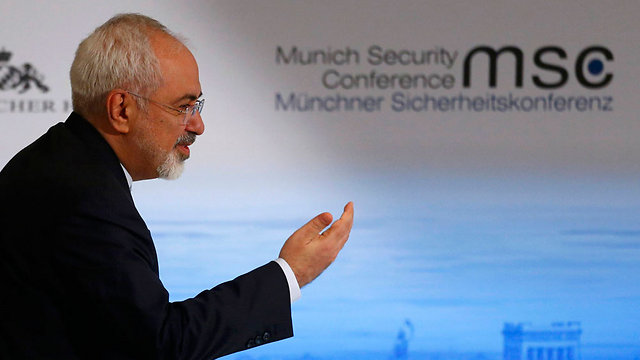Zarif at the Munich Security Conference (Photo: Reuters)