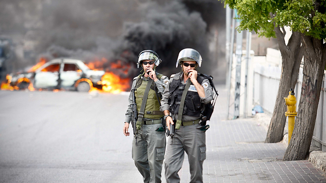 Rioting in At-Tur (Photo: Noam Moskowitz)