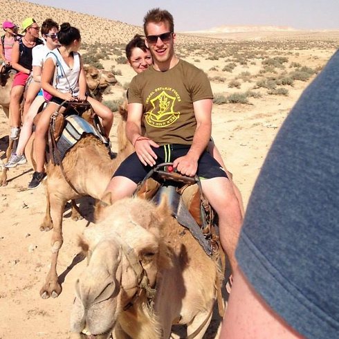 Yoel Berkowitz in a trip to Israel