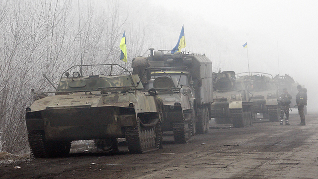 צבא אוקראינה באזור דונייצק, היום (צילום: AFP) (צילום: AFP)