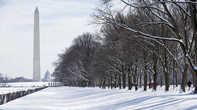 וושינגטון, בירת השלג (צילום: AFP) (צילום: AFP)
