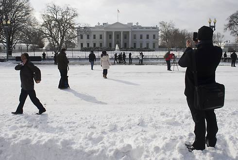 הבית הלבן היום לבן מאוד (צילום: AFP)