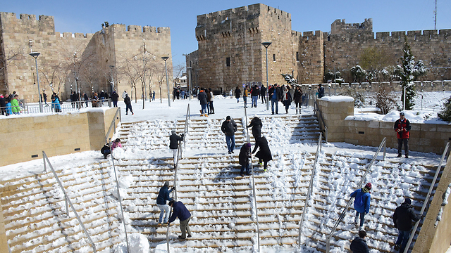 Снег в Иерусалиме. Фото: Михаэль Летер (архив)