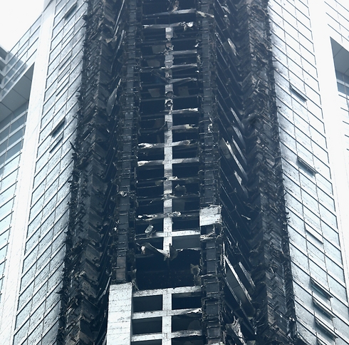 Fire damage on Dubai residential tower. (Photo: Getty Images)