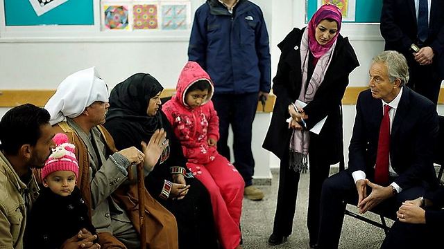 Tony Blair in Gaza City. 'The reality is very difficult.' (Photo: AFP)