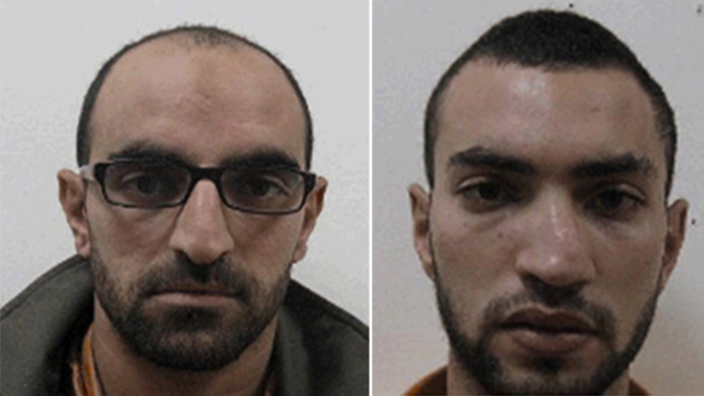Salam, left, and Saheib Saltan. Planned series of terror attacks. (Photos: Shin Bet) (Photos: Shin Bet Spokesman)