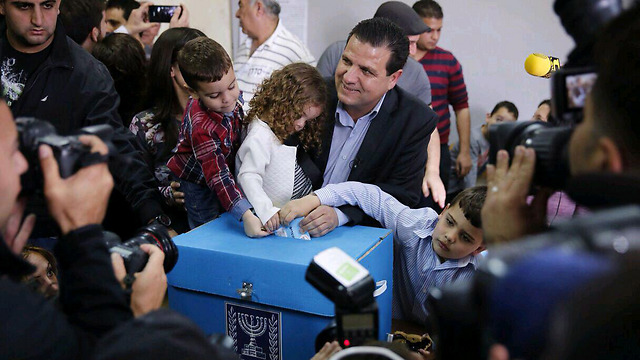 Odeh votes on Election Day
