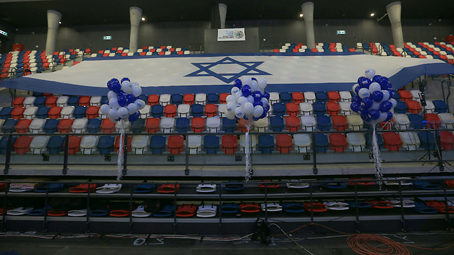 המחנה הציוני בהיכל הספורט בתל אביב (צילום: עידו ארז) (צילום: עידו ארז)