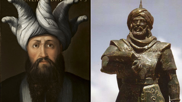 Saladin and Uqba ibn Nafa (Photo: Gettyimages, Al hilali al sulaymi, CC BY-SA 3.0)