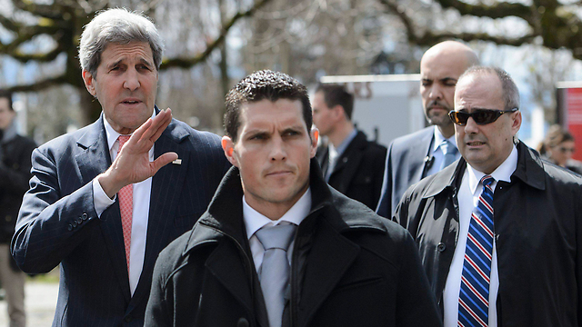 John Kerry in Lausanne on Monday. (Photo: EPA)