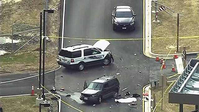 Still image from video showing aerial view of the shooting scene (Photo: Reuters) 