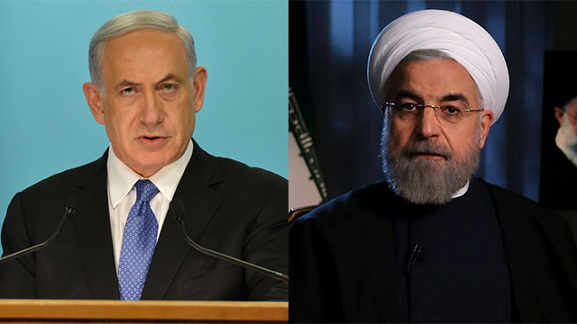 ראש הממשלה נתניהו ונשיא איראן, חסן רוחאני (צילום: קובי גדעון/ לע"מ, AP) (צילום: קובי גדעון/ לע