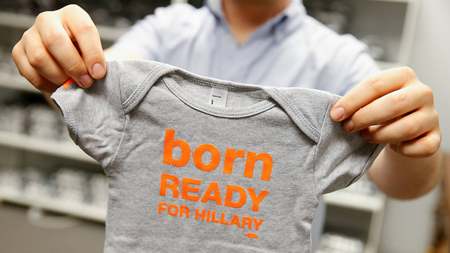 Baby clothes made by "Ready for Hillary" (Photo: AP)