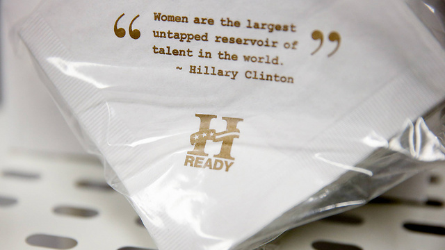 Napkin made by the "Ready for Hillary" super PAC (Photo: AP)
