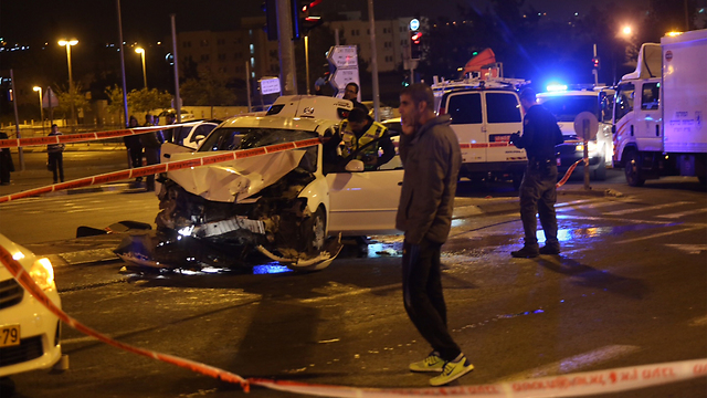 The scene of the crash (Photo: Gil Yohanan)