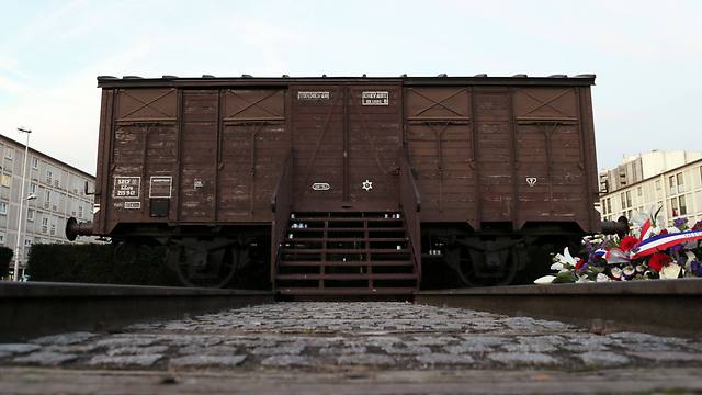 Train boxcar at the Holocaust memorial center in Drancy, France (Photo: AFP) (Photo: AFP)