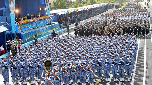 A recent military parade in Tehran also displayed Iranian power and influence. (Photo: AP) (Photo: AP)