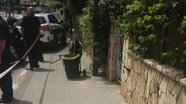Scene of stabbing in Herzliya