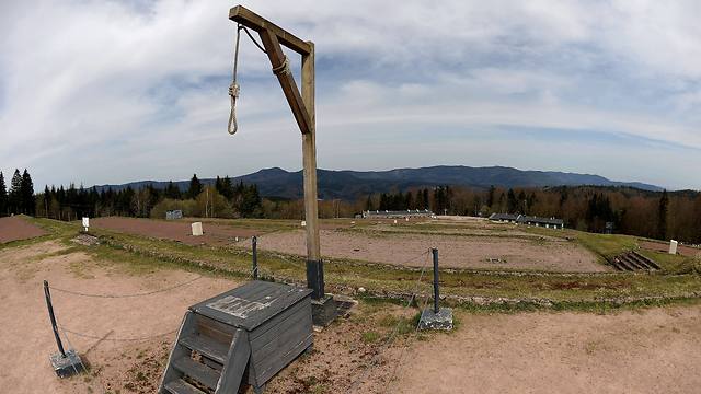 A gallows at the only Nazi death camp on French soil, the WWII Struthof concentration camp (Photo: AFP)