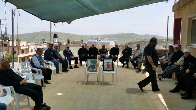 The mourners tent for the two terrorists at Majdal Shams.