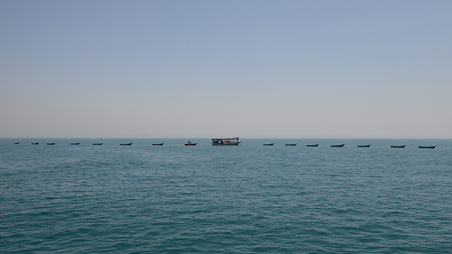 Convoy of fishing vessels on the way to Gaza (Photo: IDF Spokesperson)
